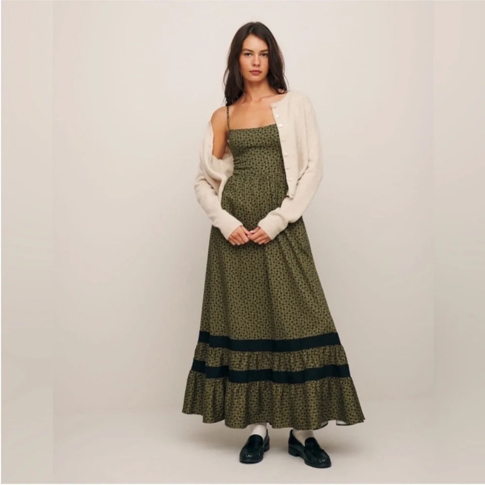 Reformation Baina dress in dandy - Picture 3 of 9